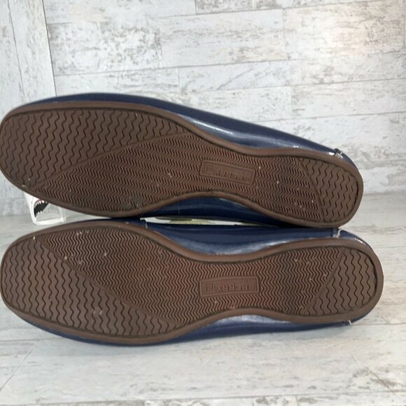 Sperry Topsider Boat Shoes 9754821 Patent Leather White Blue Womens Size 8 M GUC - Picture 10 of 12